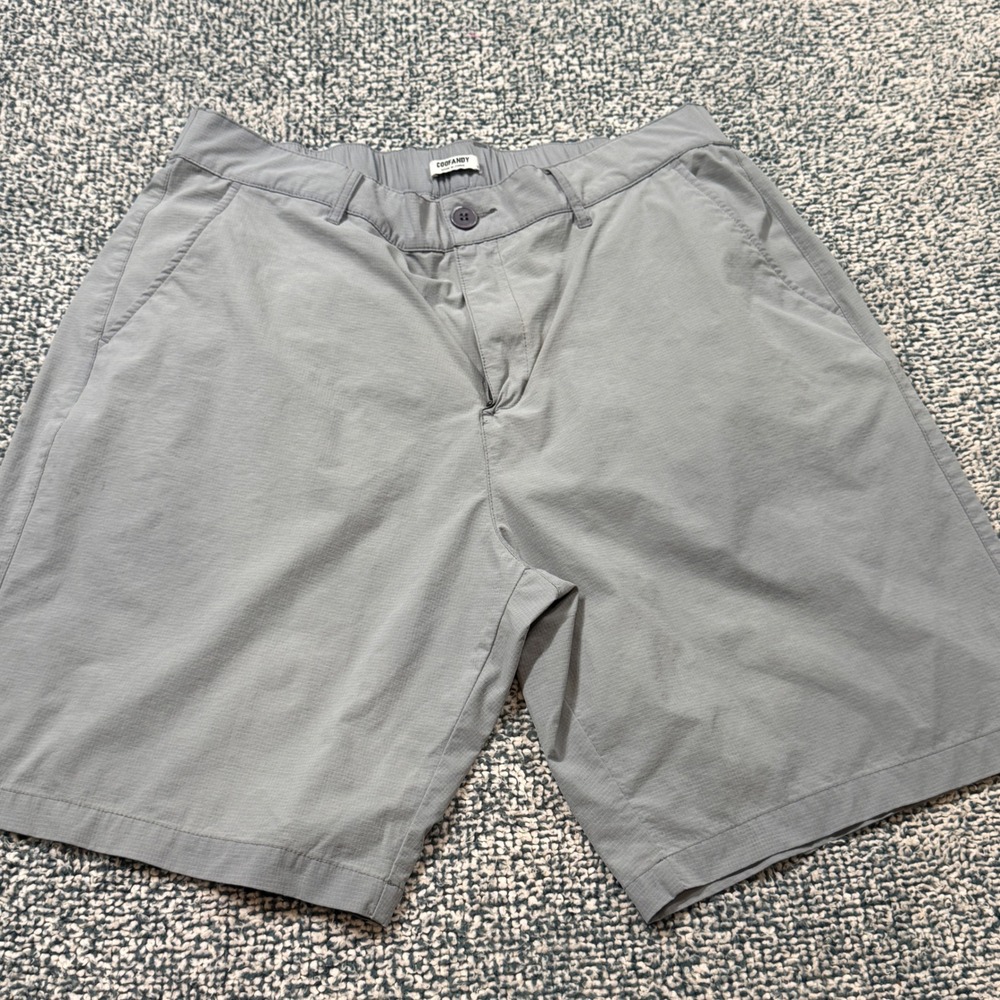Coofandy Mens Gray Ripstop Casual Shorts XL Elastic Waist Quick Dry Golf Outdoor